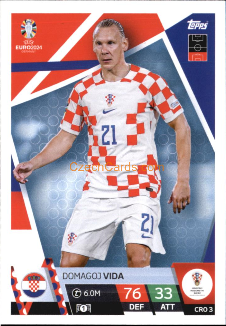 Domagoj Vida 2024 EURO Match Attax #CRO3