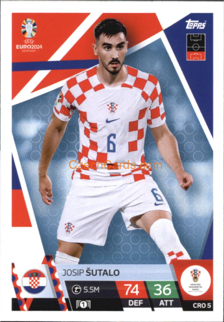Josip Šutalo 2024 EURO Match Attax #CRO5
