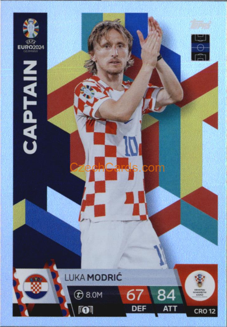Luka Modrić 2024 EURO Match Attax Captain #CRO12