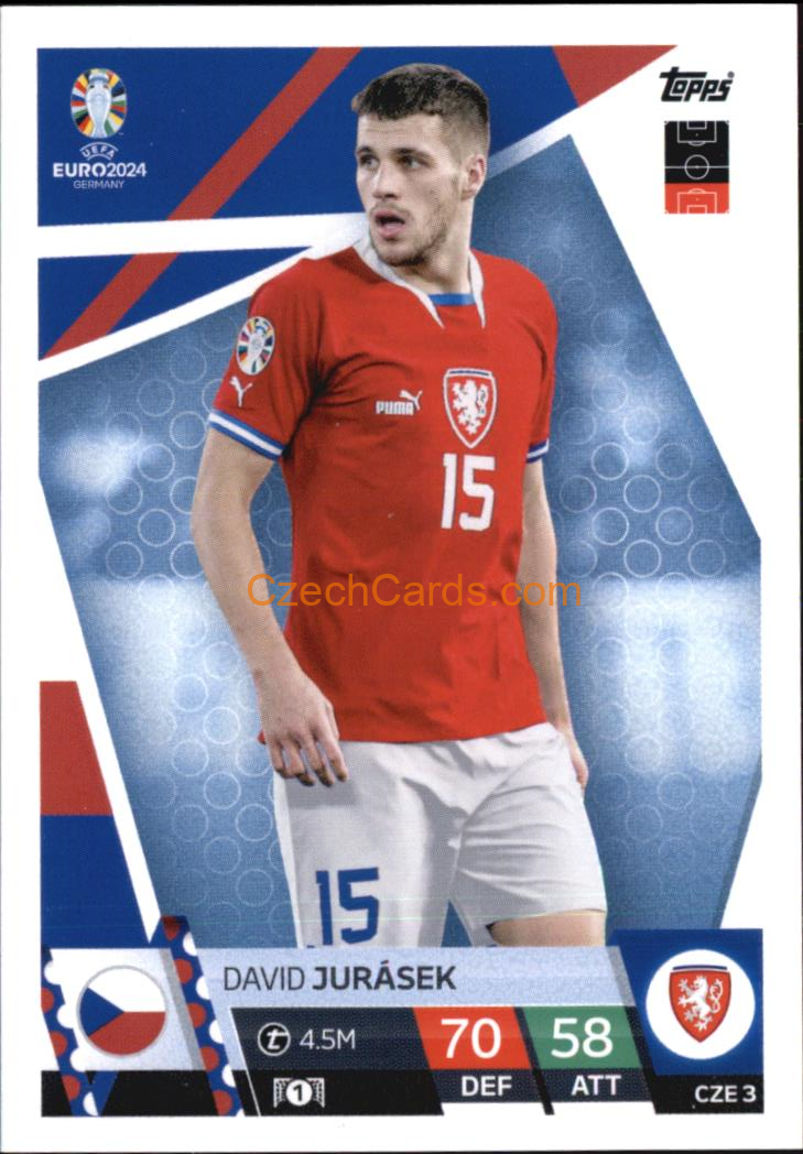 David Jurásek 2024 EURO Match Attax #CZE3