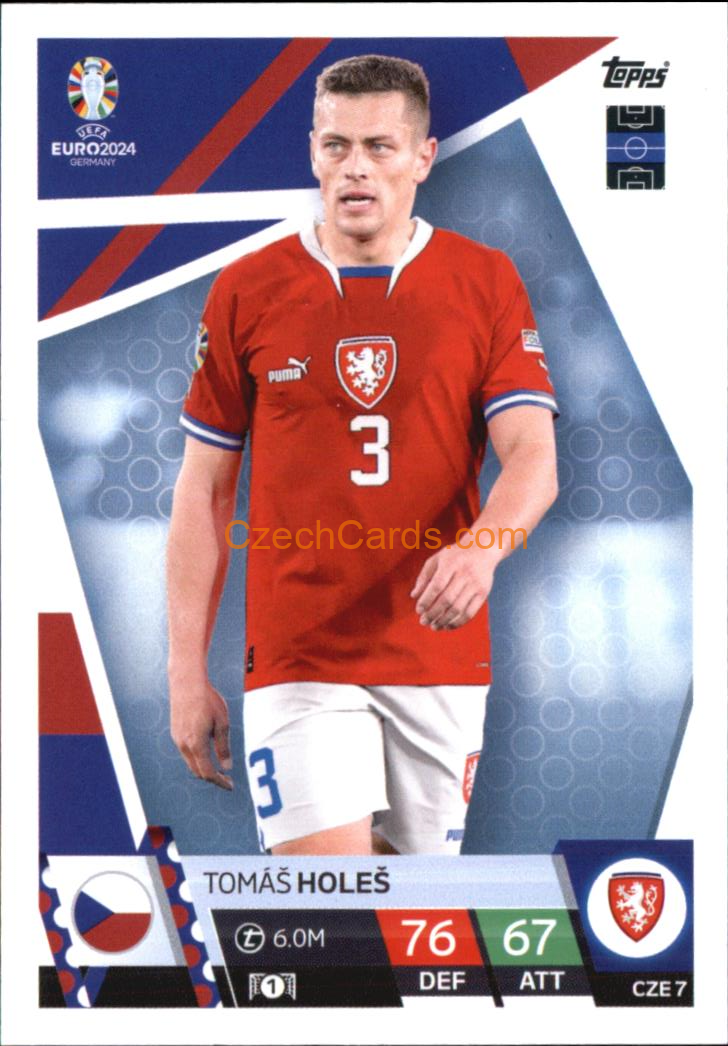 Tomáš Holeš 2024 EURO Match Attax #CZE7