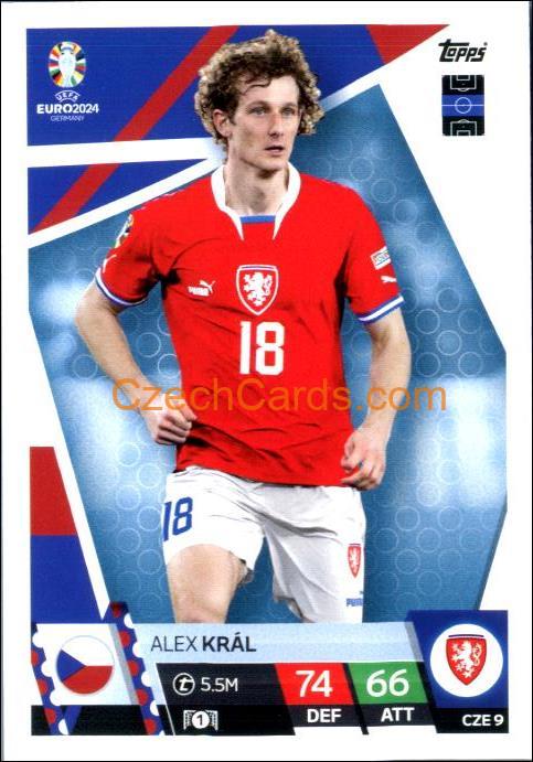 Alex Král 2024 EURO Match Attax #CZE9
