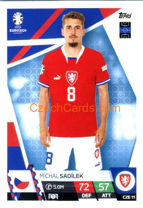 Michal Sadílek 2024 EURO Match Attax #CZE11