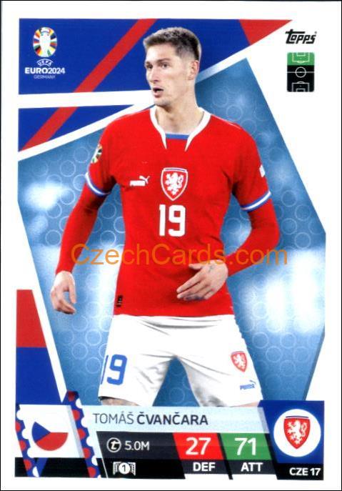 Tomáš Čvančara 2024 EURO Match Attax #CZE17