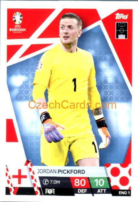 Jordan Pickford 2024 EURO Match Attax #ENG1