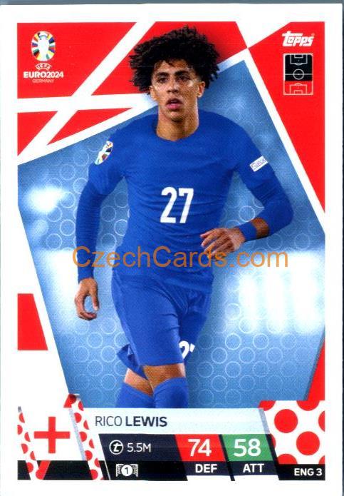 Rico Lewis 2024 EURO Match Attax #ENG3