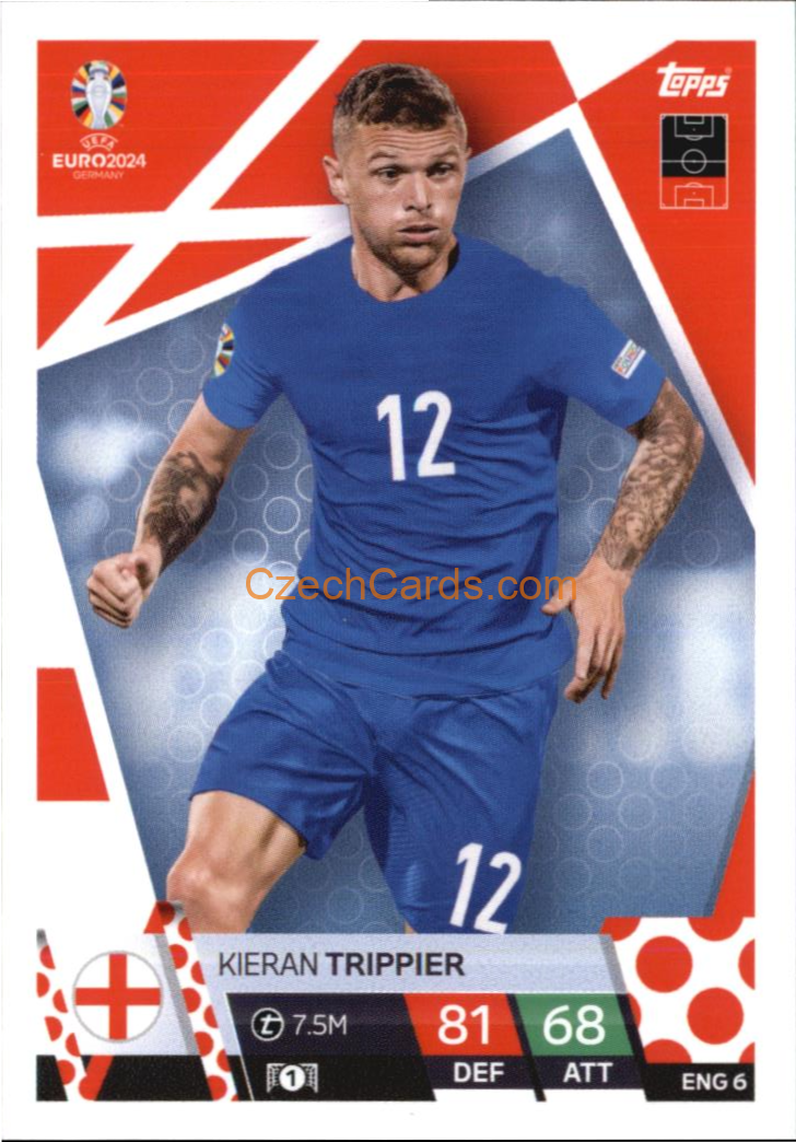 Kieran Trippier 2024 EURO Match Attax #ENG6