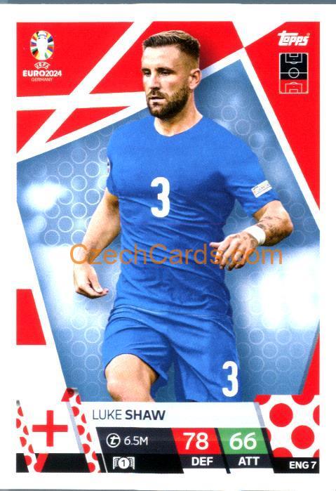 Luke Shaw 2024 EURO Match Attax #ENG7