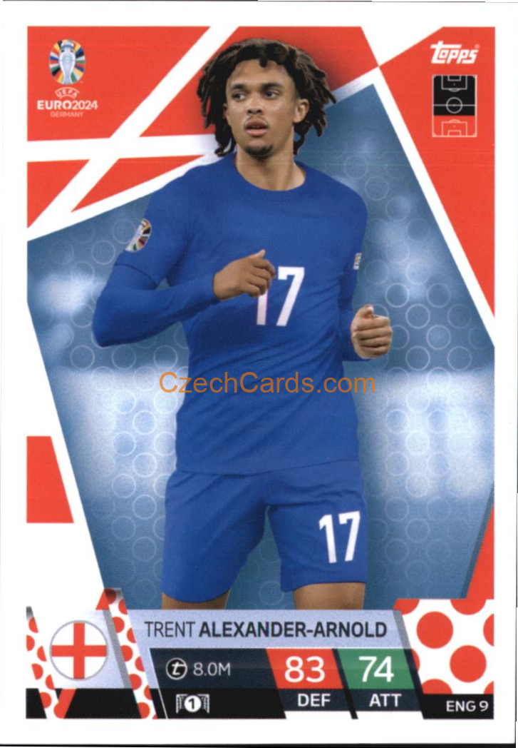 Trent Alexander-Arnold 2024 EURO Match Attax #ENG9