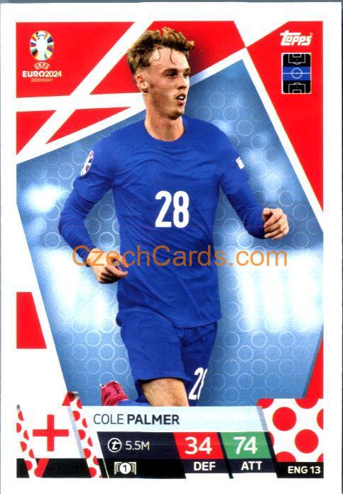 Cole Palmer 2024 EURO Match Attax #ENG13