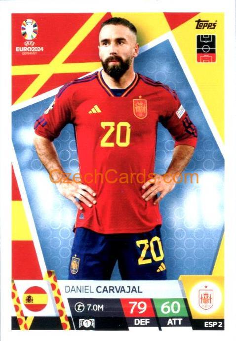 Daniel Carvajal 2024 EURO Match Attax #ESP2