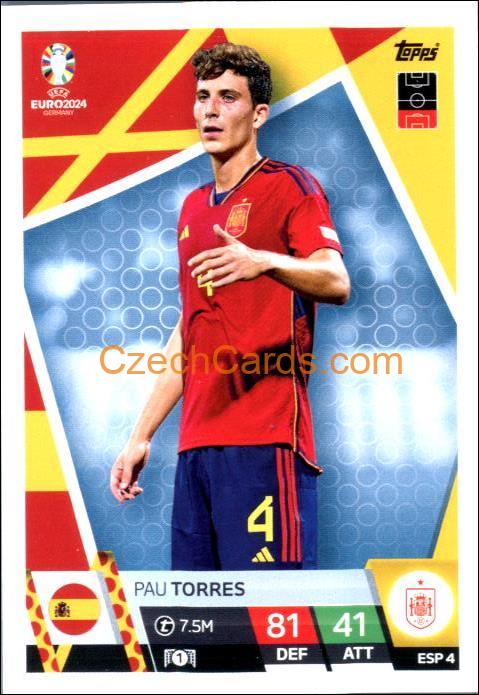Pau Torres 2024 EURO Match Attax #ESP4