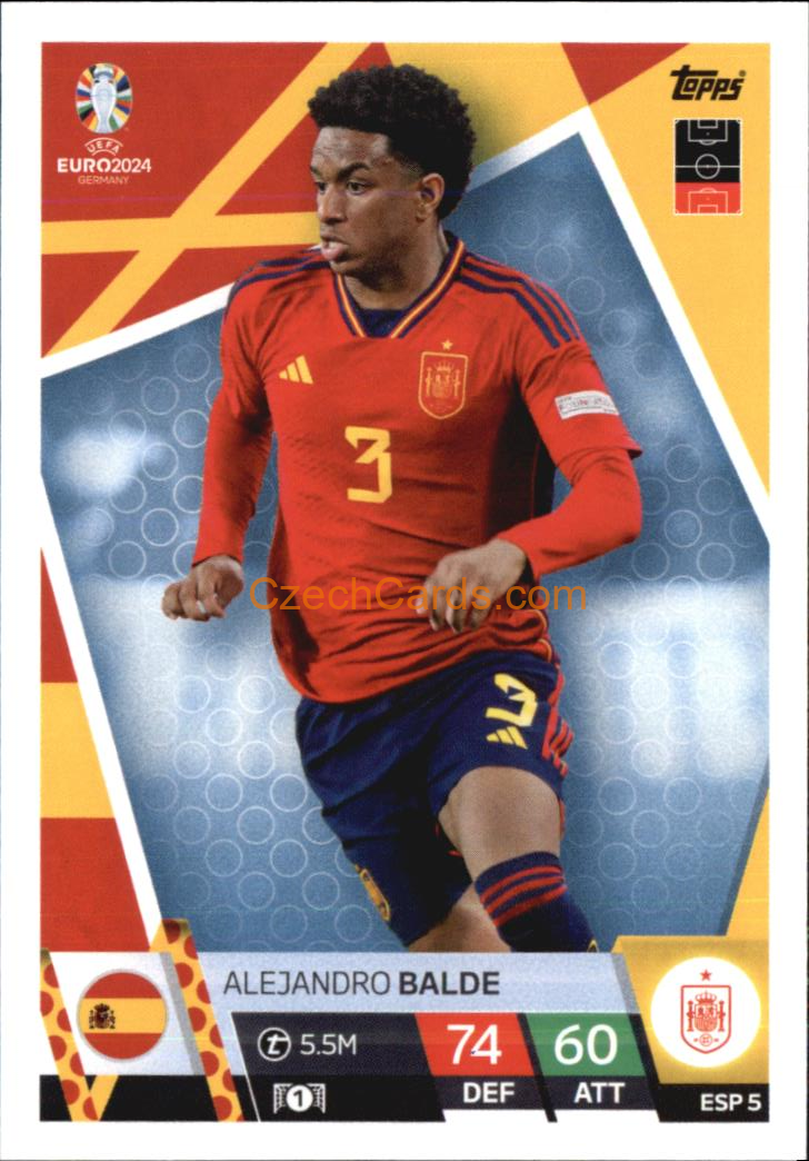 Alejandro Balde 2024 EURO Match Attax #ESP5
