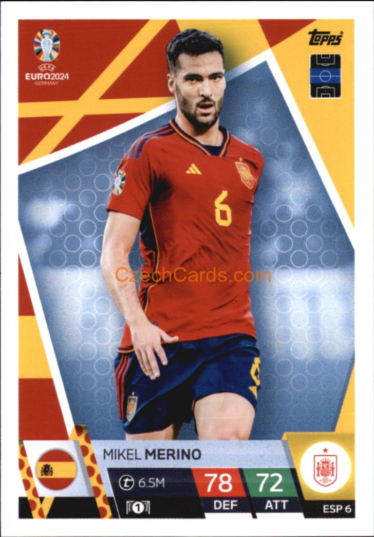 Mikel Merino 2024 EURO Match Attax #ESP6