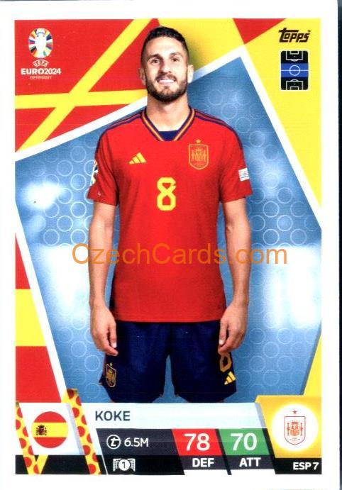 Koke 2024 EURO Match Attax #ESP7