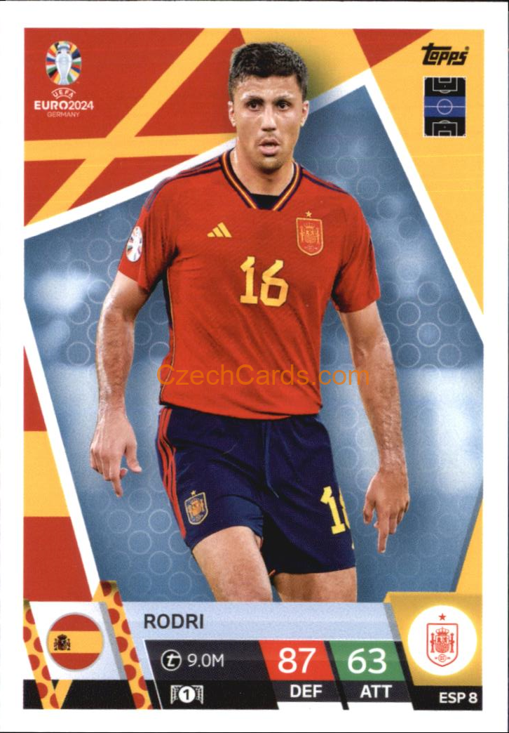 Rodri 2024 EURO Match Attax #ESP8