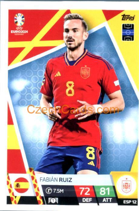 Fabián Ruiz 2024 EURO Match Attax #ESP12