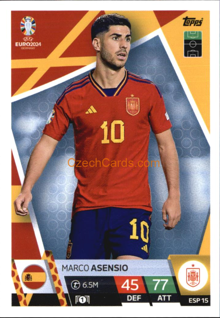 Marco Asensio 2024 EURO Match Attax #ESP15