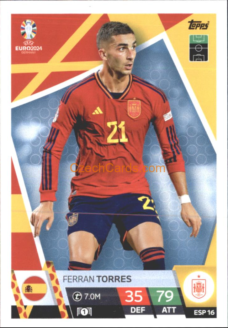 Ferran Torres 2024 EURO Match Attax #ESP16
