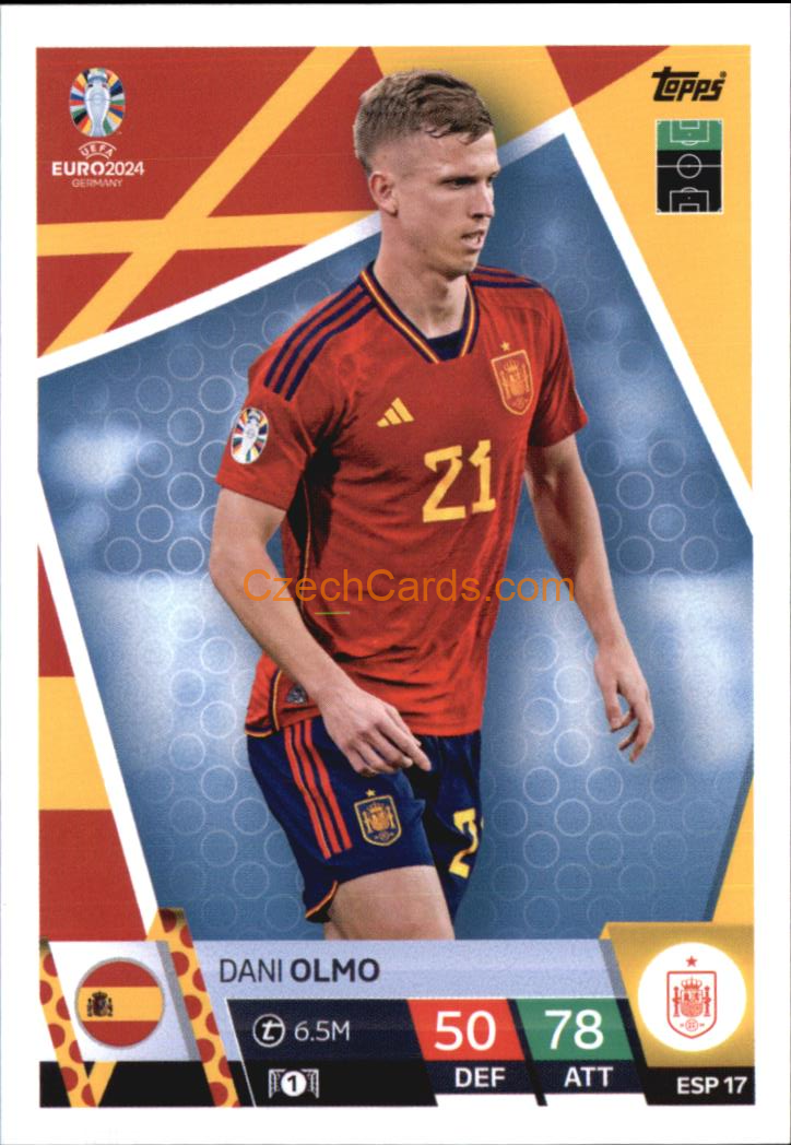 Dani Olmo 2024 EURO Match Attax #ESP17
