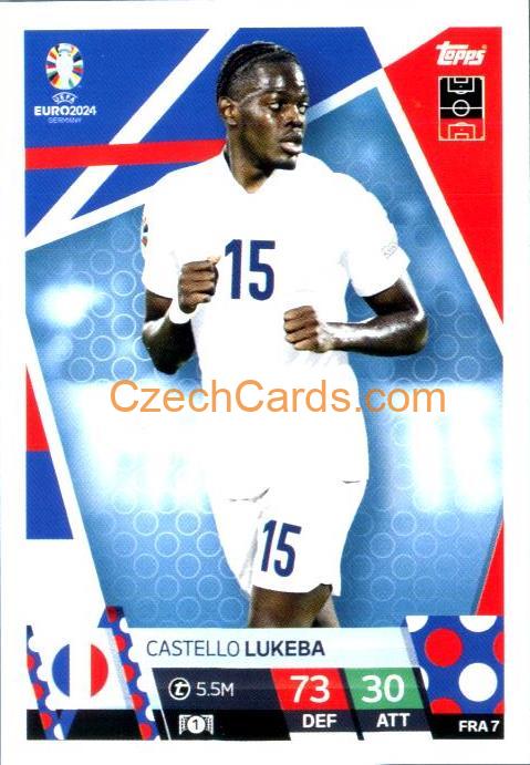 Castello Lukeba 2024 EURO Match Attax #FRA7
