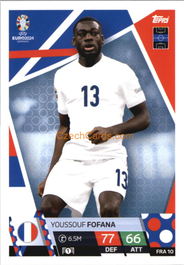 Youssouf Fofana 2024 EURO Match Attax #FRA10