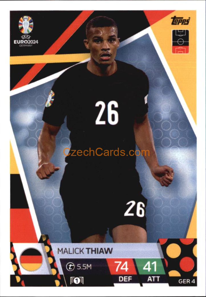 Malick Thiaw 2024 EURO Match Attax #GER4
