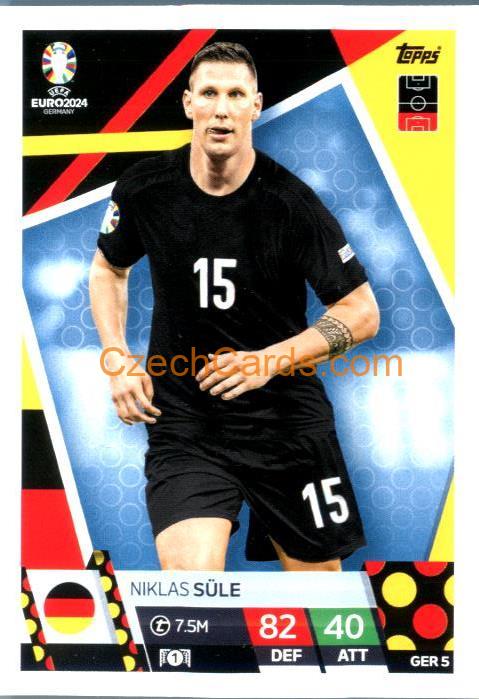 Niklas Süle 2024 EURO Match Attax #GER5