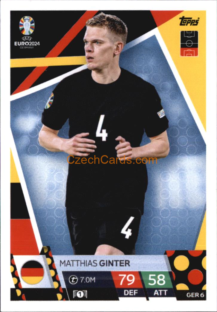 Matthias Ginter 2024 EURO Match Attax #GER6