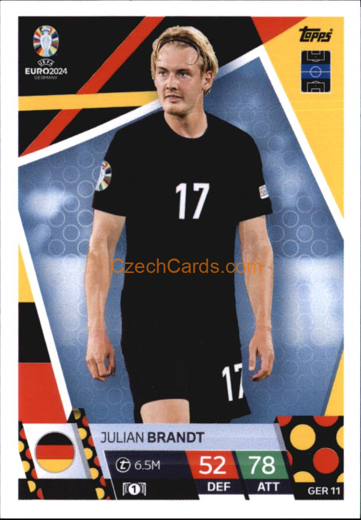 Julian Brandt 2024 EURO Match Attax #GER11