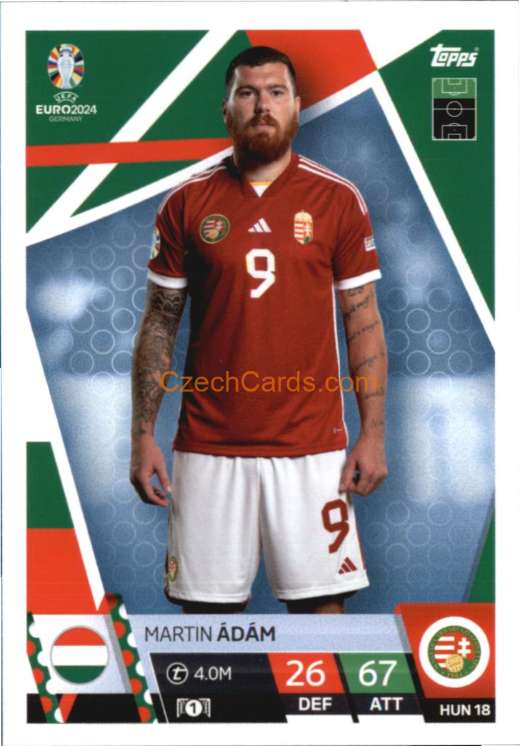 Martin Ádám 2024 EURO Match Attax #HUN18