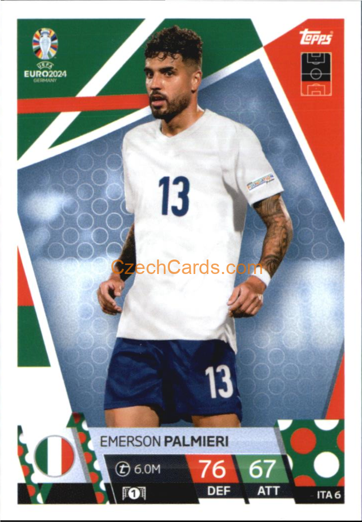 Emerson Palmieri 2024 EURO Match Attax #ITA6