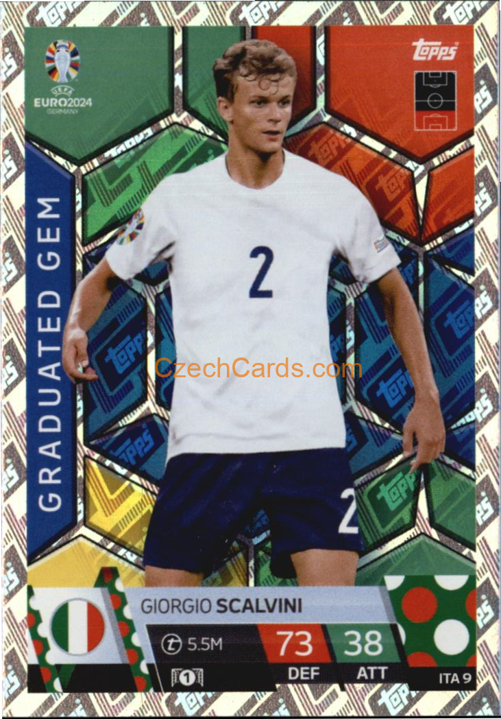 Giorgio Scalvini 2024 EURO Match Attax Graduated Gem #ITA9