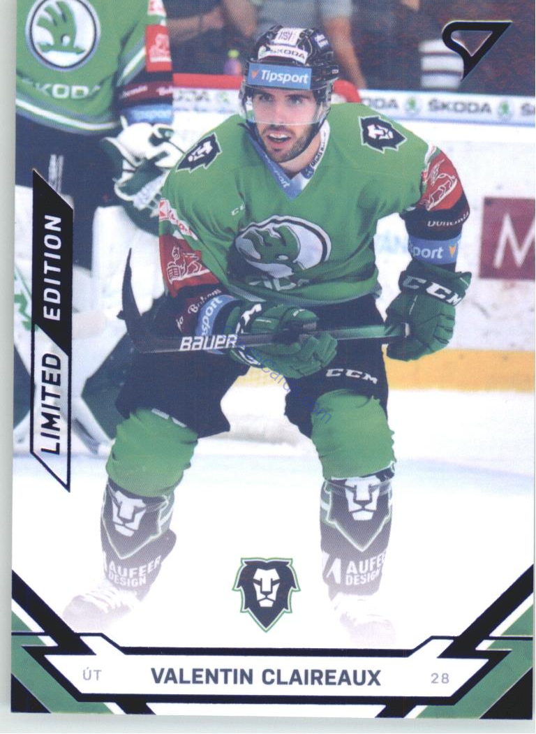 Valentin Claireaux 2021/22 SportZoo Tipsport EHL BLUE xx/99 #64