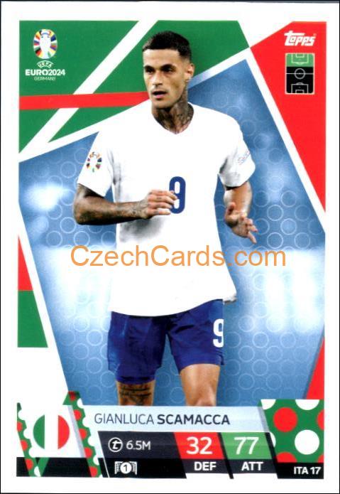 Gianluca Scamacca 2024 EURO Match Attax #ITA17