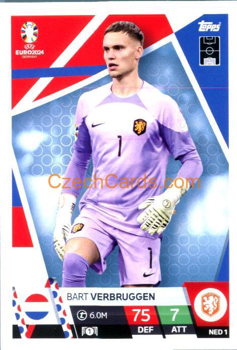 Bart Verbruggen 2024 EURO Match Attax #NED1