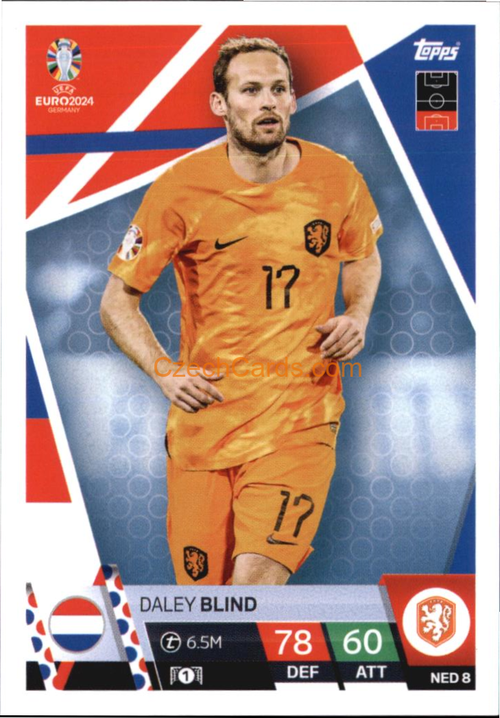 Daley Blind 2024 EURO Match Attax #NED8
