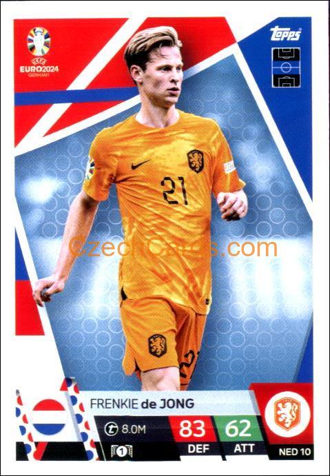 Frenkie de Jong 2024 EURO Match Attax #NED10