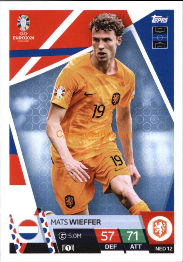 Mats Wieffer 2024 EURO Match Attax #NED12