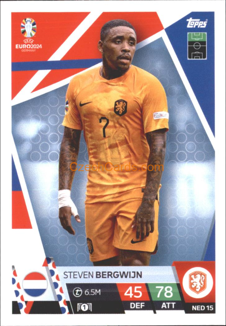 Steven Bergwijn 2024 EURO Match Attax #NED15