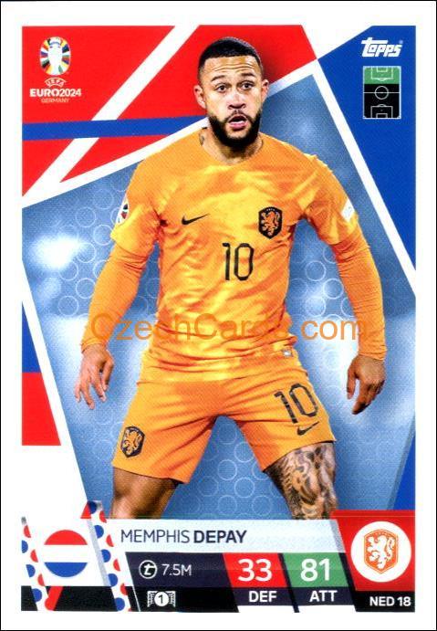 Memphis Depay 2024 EURO Match Attax #NED18