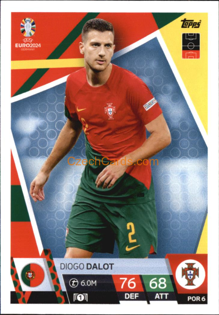 Diogo Dalot 2024 EURO Match Attax #POR6