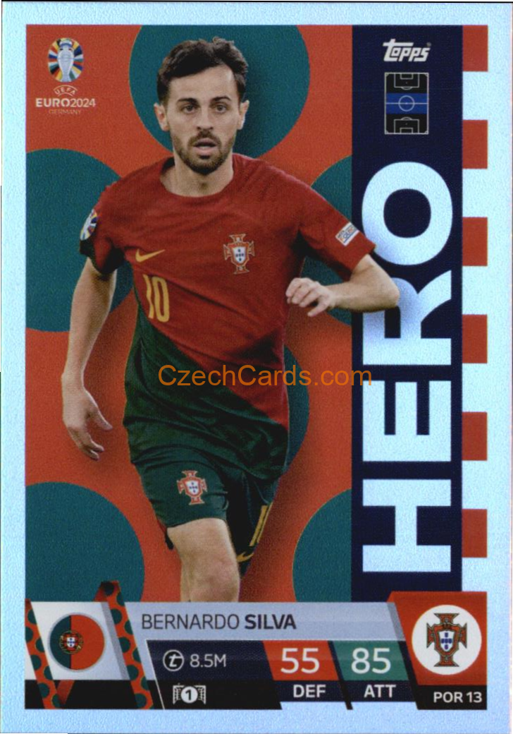 Bernardo Silva 2024 EURO Match Attax Hero #POR13