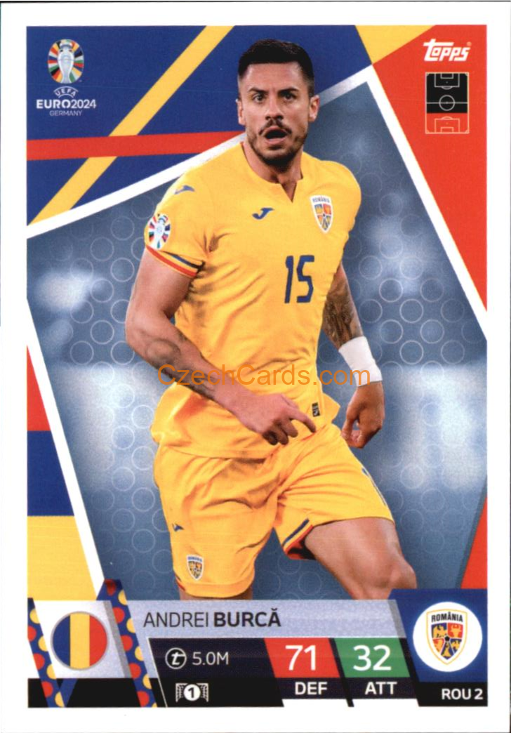 Andrei Burcă 2024 EURO Match Attax #ROU2