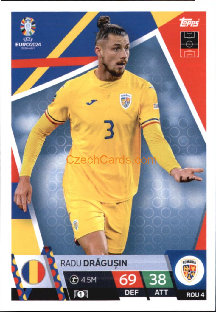 Radu Drăgușin 2024 EURO Match Attax #ROU4
