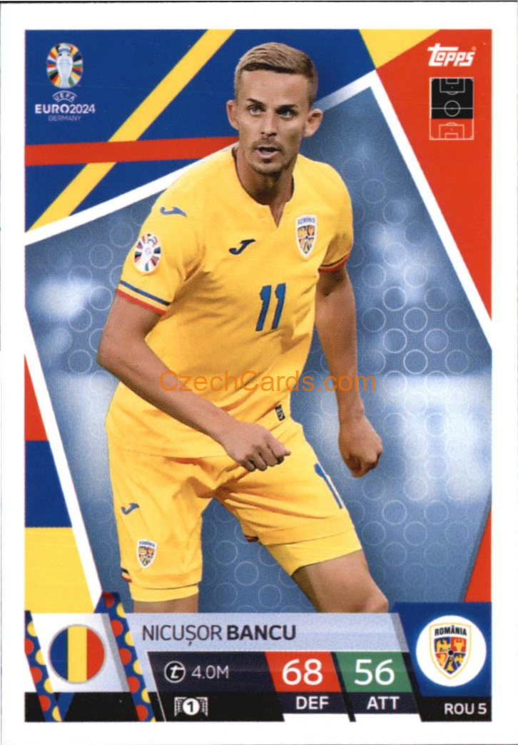 Nicușor Bancu 2024 EURO Match Attax #ROU5