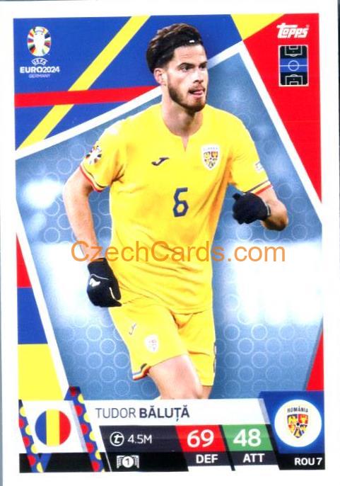 Tudor Băluţă 2024 EURO Match Attax #ROU7