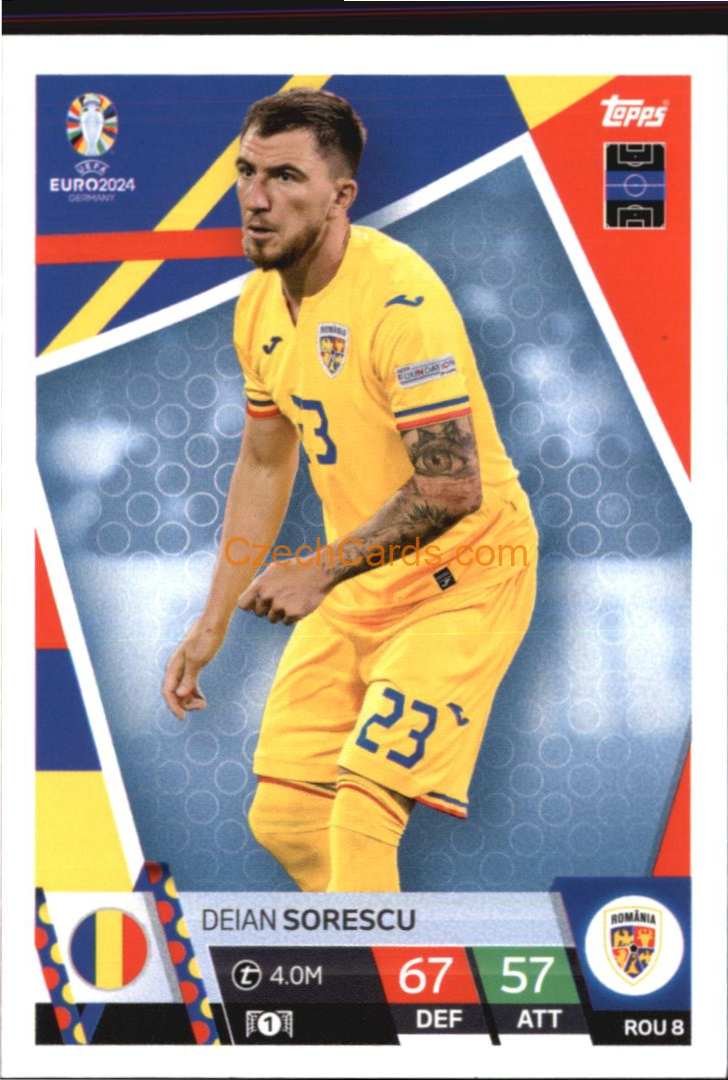 Deian Sorescu 2024 EURO Match Attax #ROU8