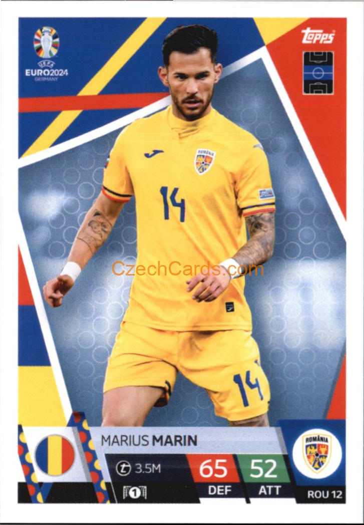 Marius Marin 2024 EURO Match Attax #ROU12