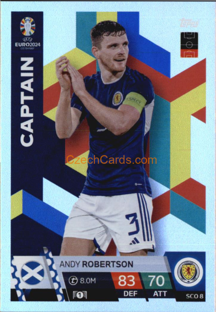 Andy Robertson 2024 EURO Match Attax Hero #SCO8